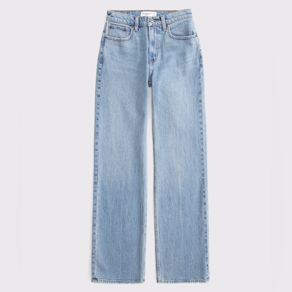 Abercrombie & Fitch Curve Love High Rise 90s Relaxed Jeans